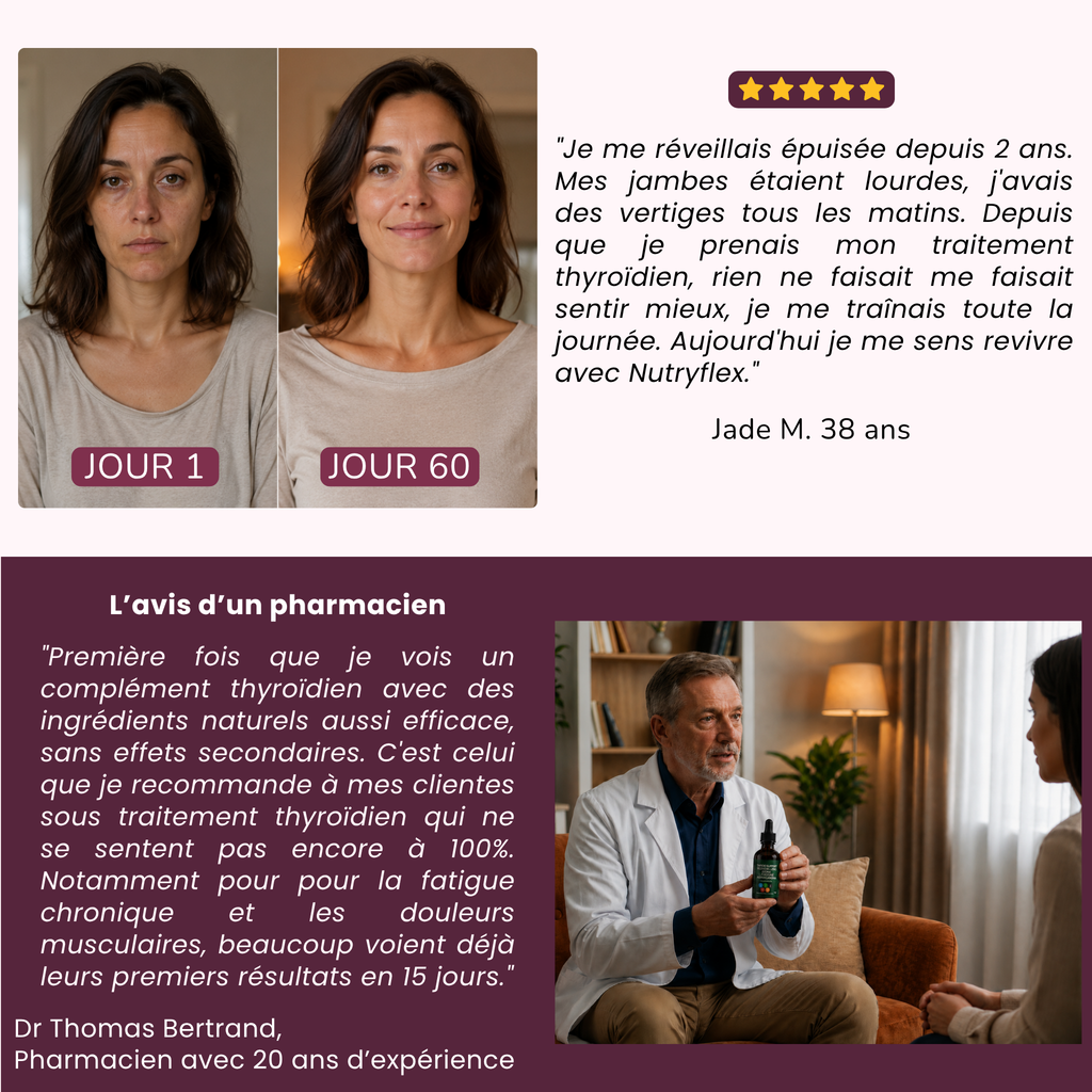Gouttes Thyroïde - Soutien Métabolisme Thyroïdien.