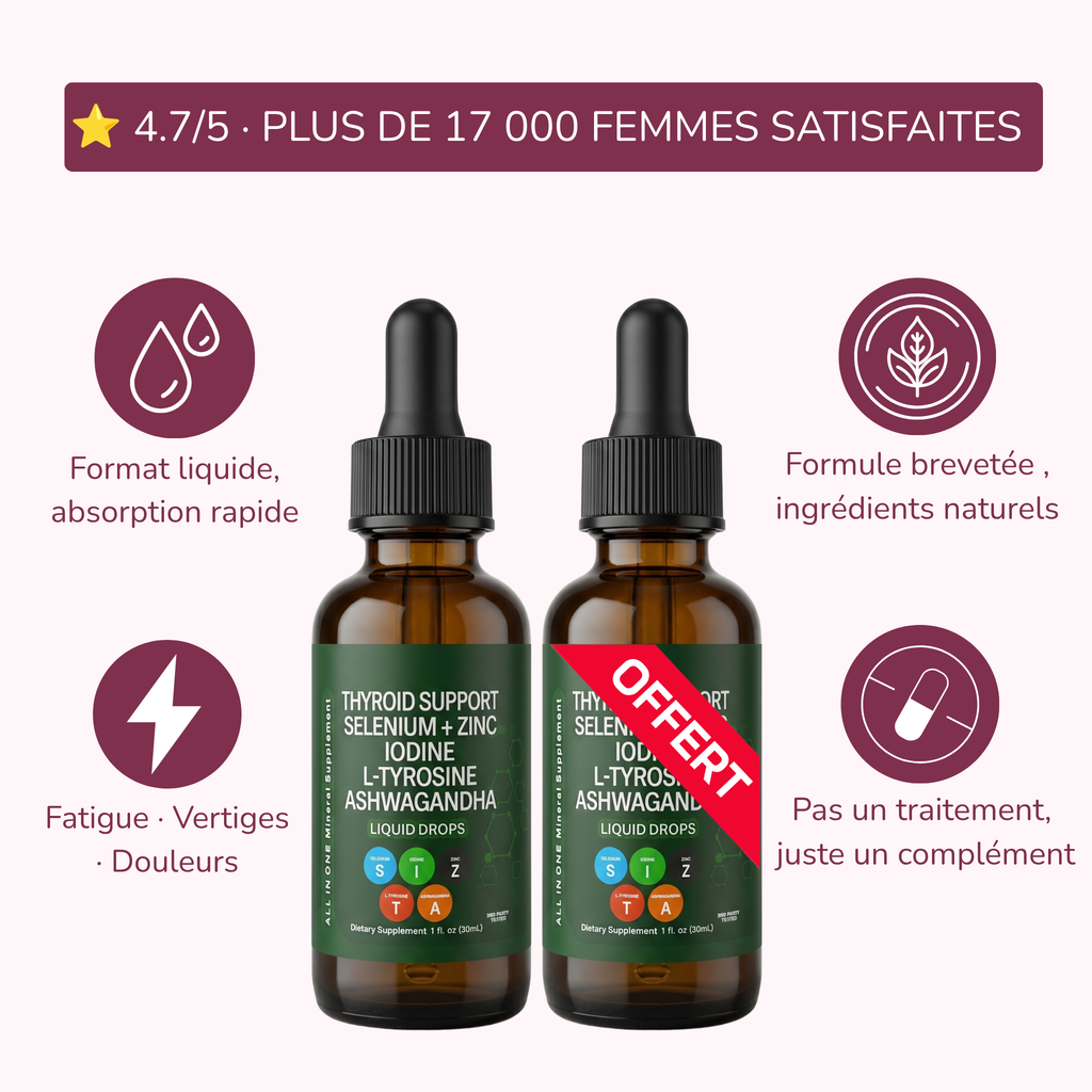 Gouttes Thyroïde - Soutien Métabolisme Thyroïdien.